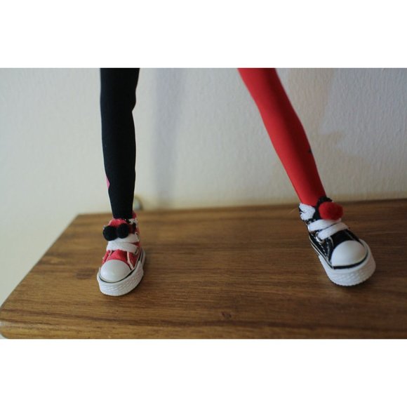 Custom Harley Quinn Repaint Art Doll Elsa OOAK - Picture 10 of 12